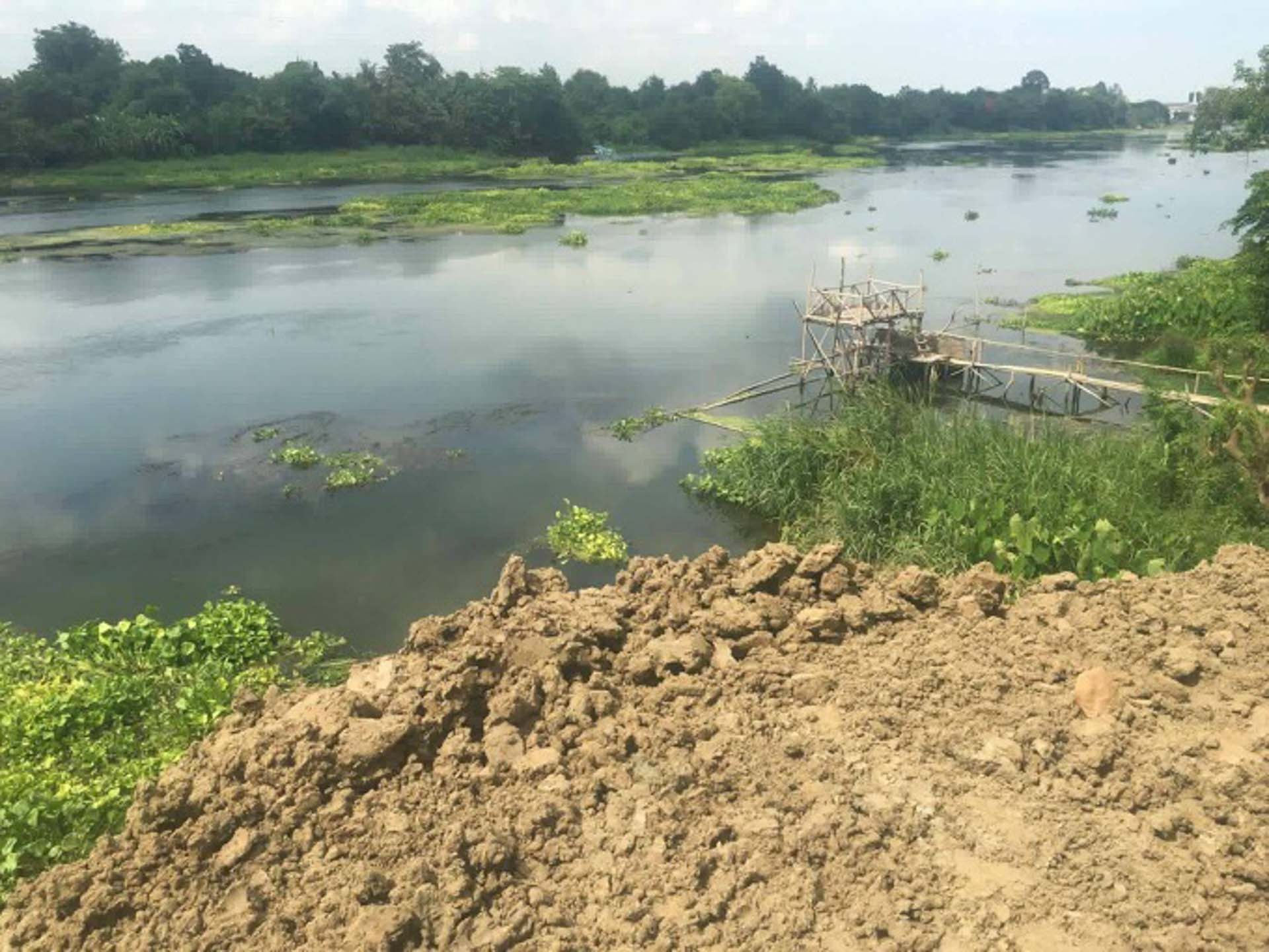 ที่ดินริมแม่น้ำแม่กลอง โพธาราม ราชบุรี 59.8 ตร.ว. หน้ากว้างริมน้ำ 24 เมตร